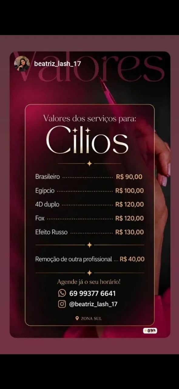 Extensão de Cílios 