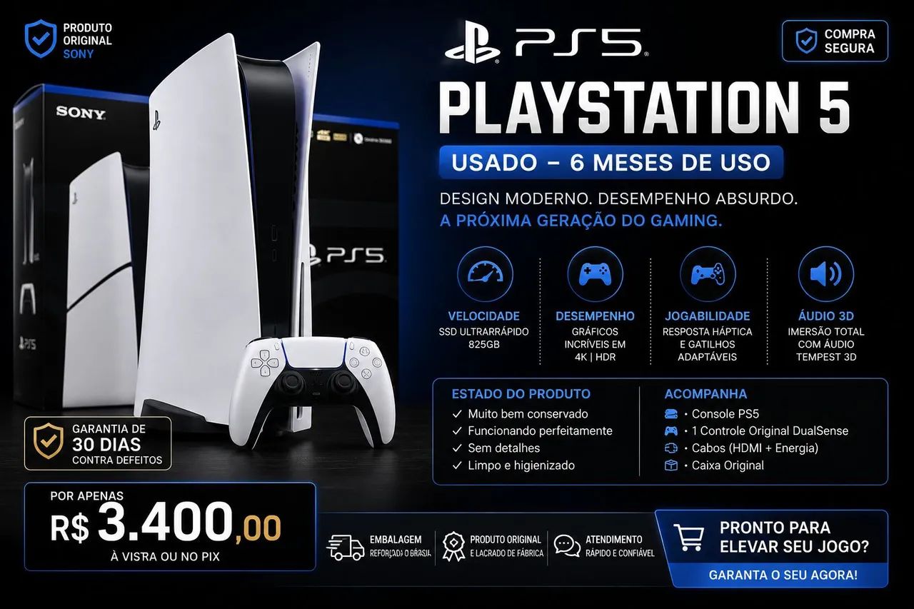 Ps5 Slim Versão Digital 