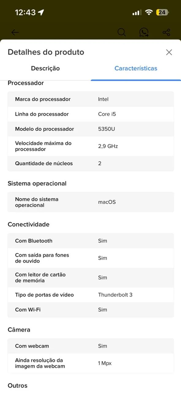 Vendo MacBook Air A1466