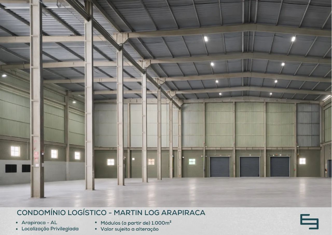 Galpão para alugar em Arapiraca/AL com 1.500,00 m² em condomínio logístico