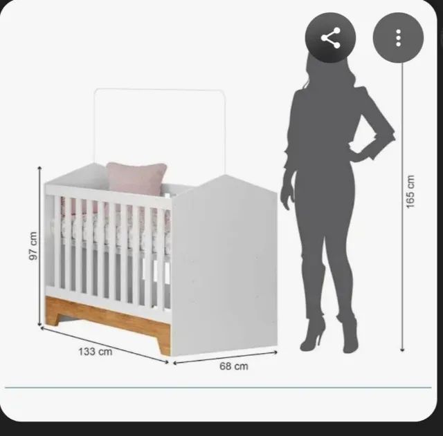 Kit quarto de bebê DUDA INFANTIL COMPLETO - Vellari Moveis - Foto 5