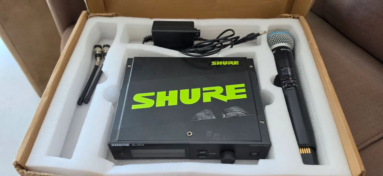 Microfone  shure SDXL 4 Na caixa com bastao profissional  - Foto 5