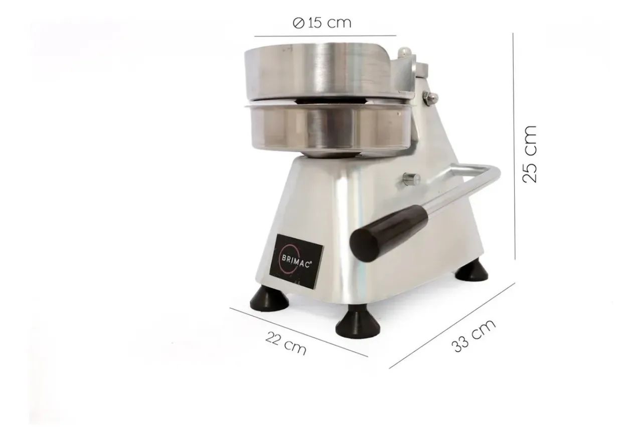 Modeladora De Hambúrguer 15cm Cor Inox - Foto 4