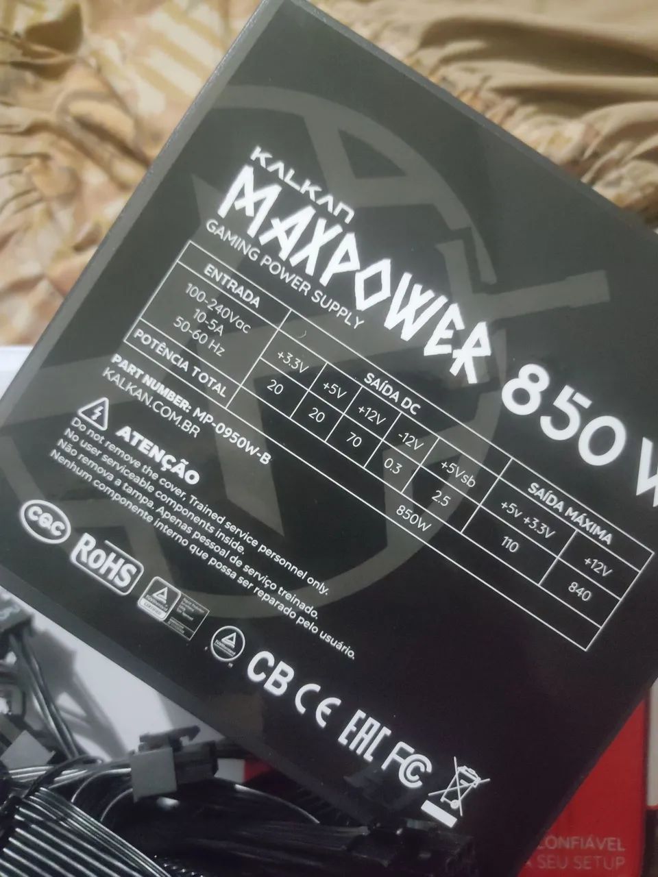 fonte 850w novo padrão ATX 3.1 - Foto 5