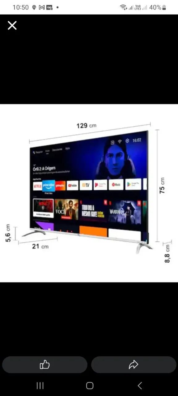 TV philco 58 polegadas  - Foto 2