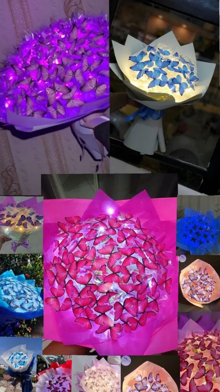 Buquê de borboletas com led  - Foto 2