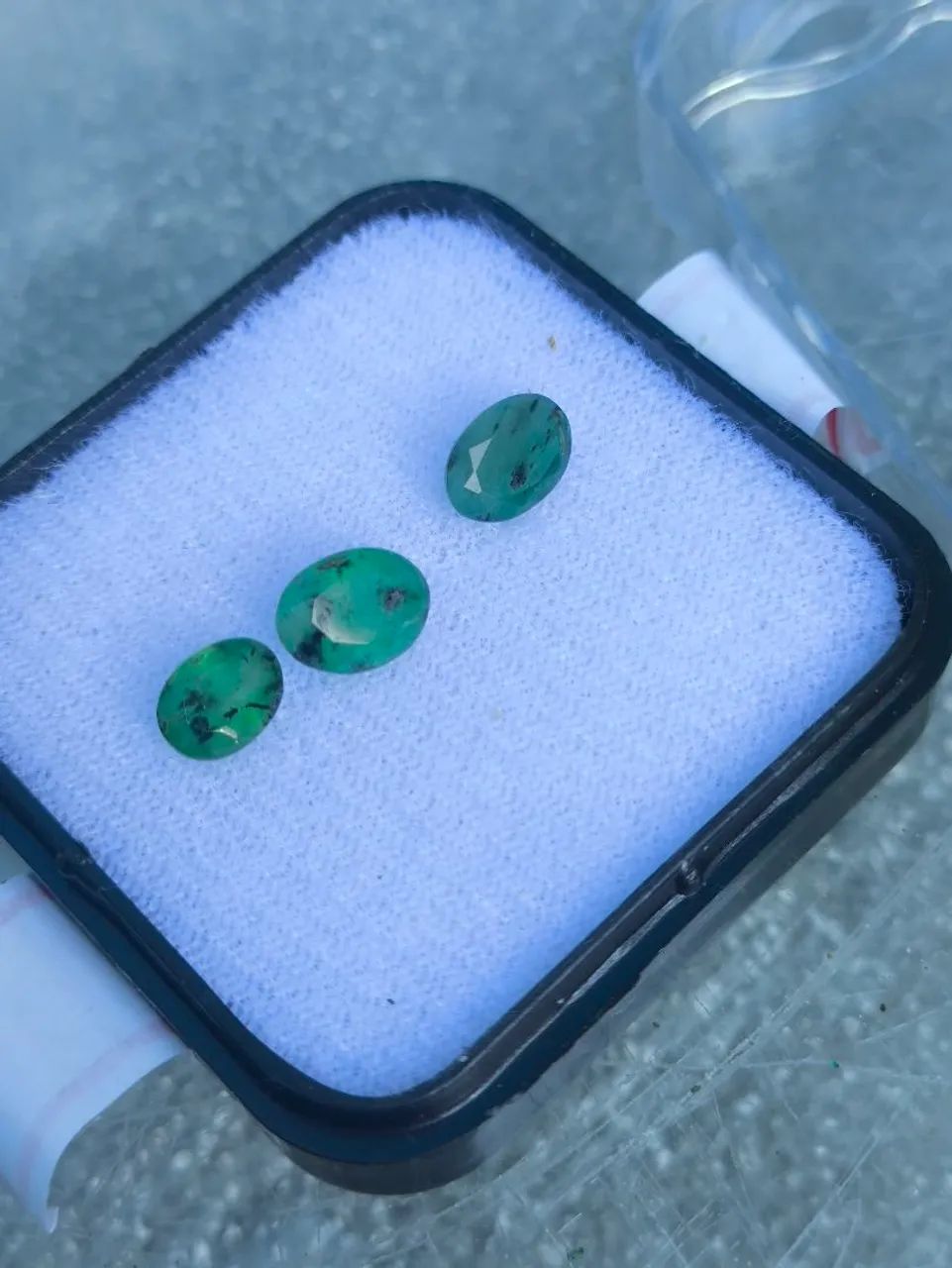 Conjunto com 3 esmeralda 2.5 ct - Foto 5