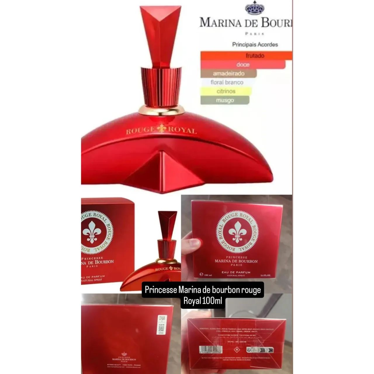Perfume Princesse Marina de bourbon rouge Royal original feminino 