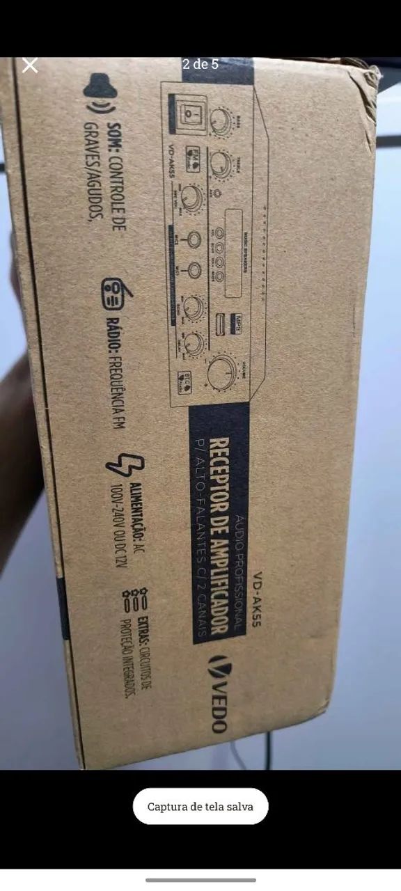 Amplificador com Canal de microfones - Foto 5