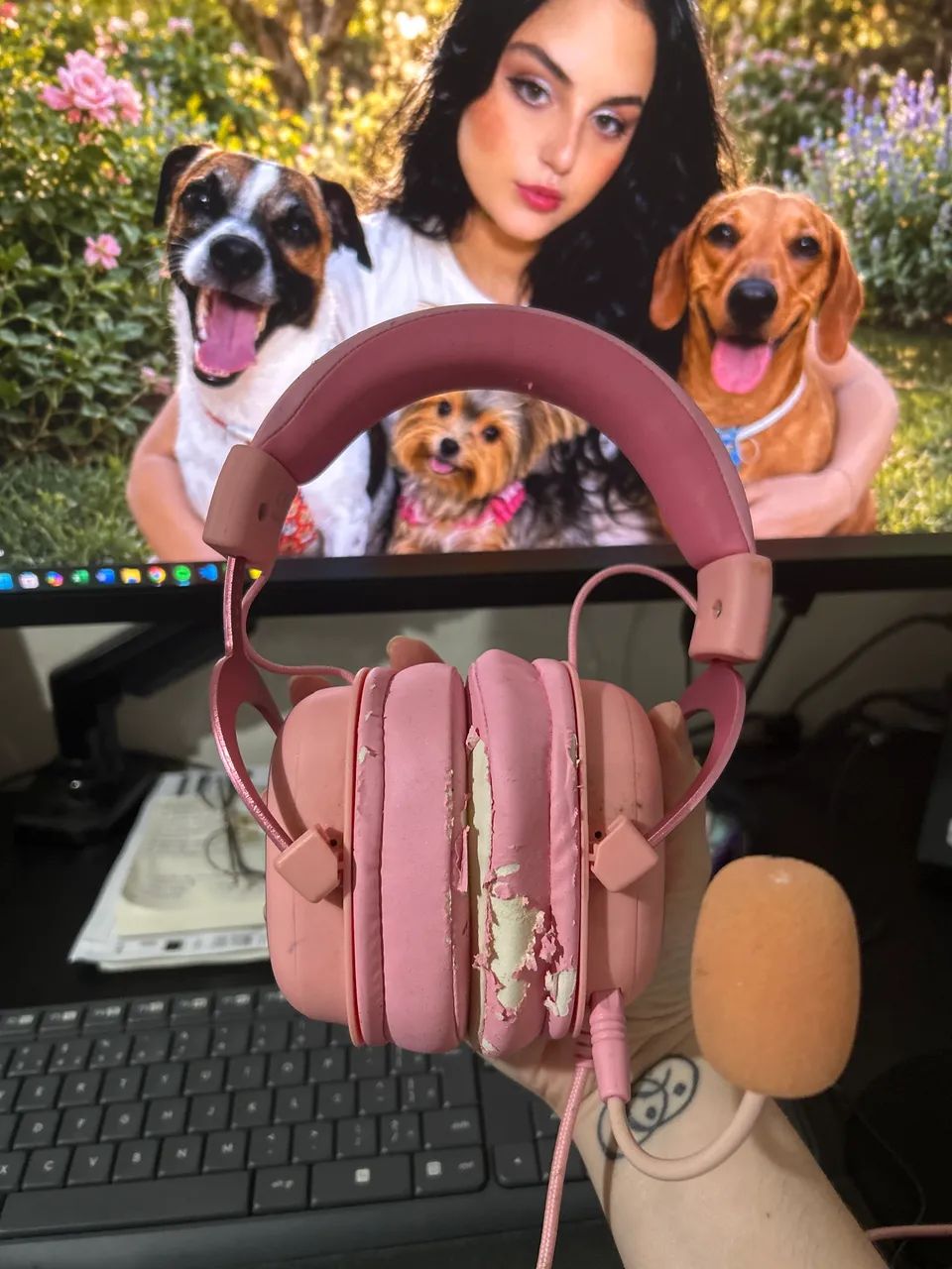 Headset Havit Rosa - Usado - Foto 3