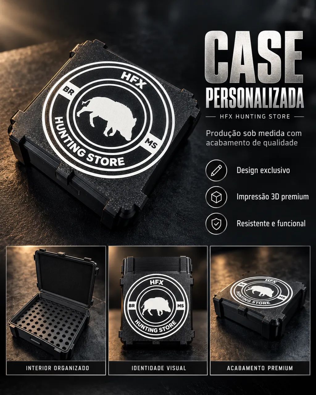 Case para munição de vários calibres - Foto 4