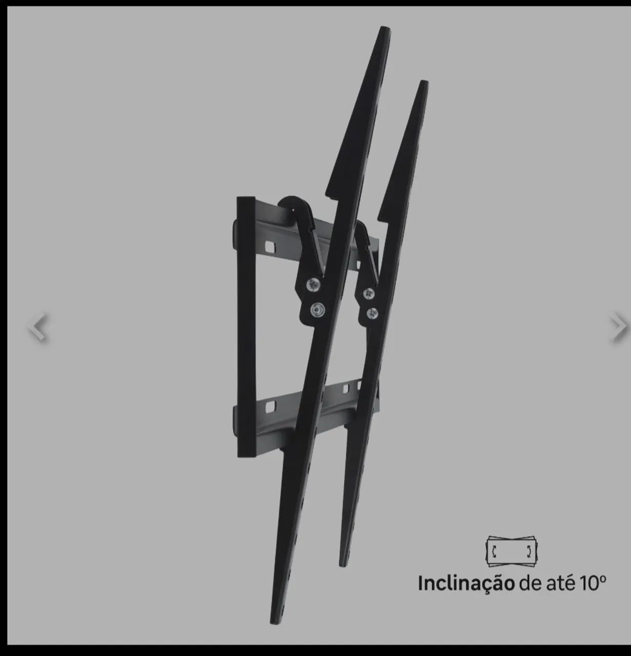Suporte para TV Inclinável de 37" a 85" de Parede Lexman Universal Preto - Foto 3