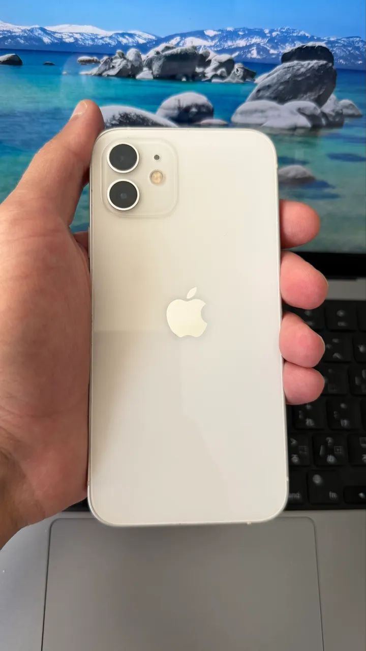 iPhone 12 256Gb Branco Novíssimo Aceito Parcelamento - Foto 2