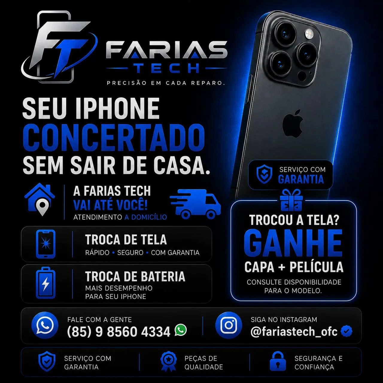 Troca de Tela iPhone | Atendimento a Domicílio