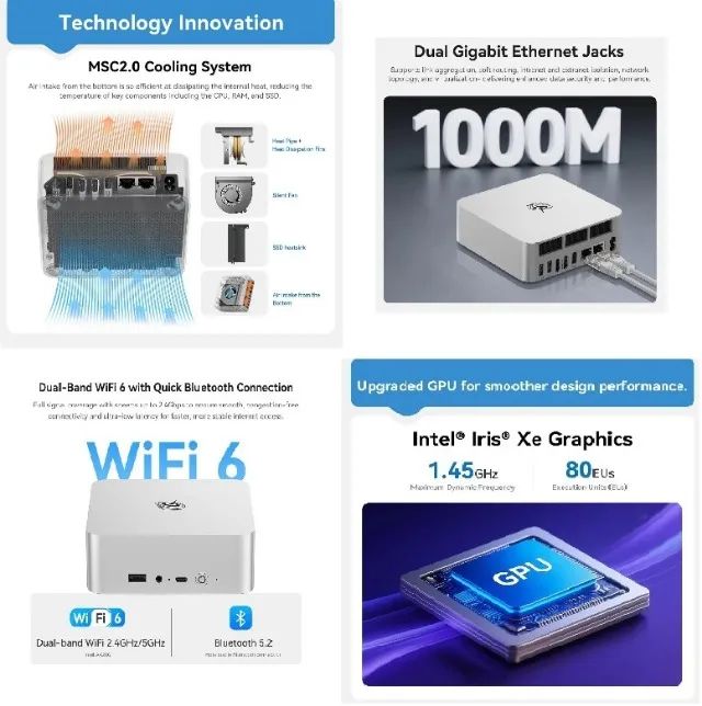 Super Computador - Mini PC Beelink - Intel Core-i5 13500H - 32GB RAM - 1TB SSD - Foto 3