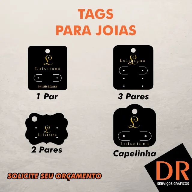 Tags para joias