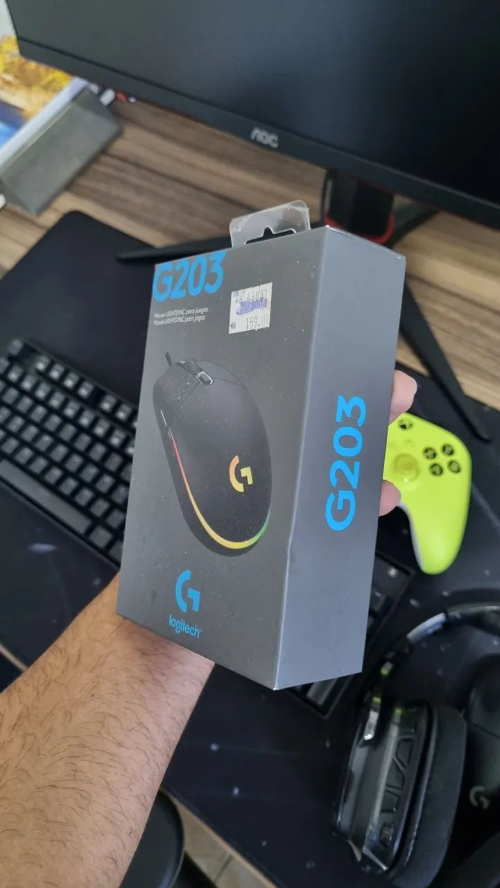Mouse Logitech G203 Semi Novo - Foto 2