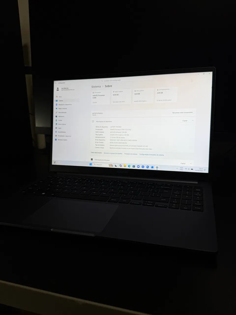 Notebook Samsung Galaxy Book 4 - U300 8GB RAM - Foto 5
