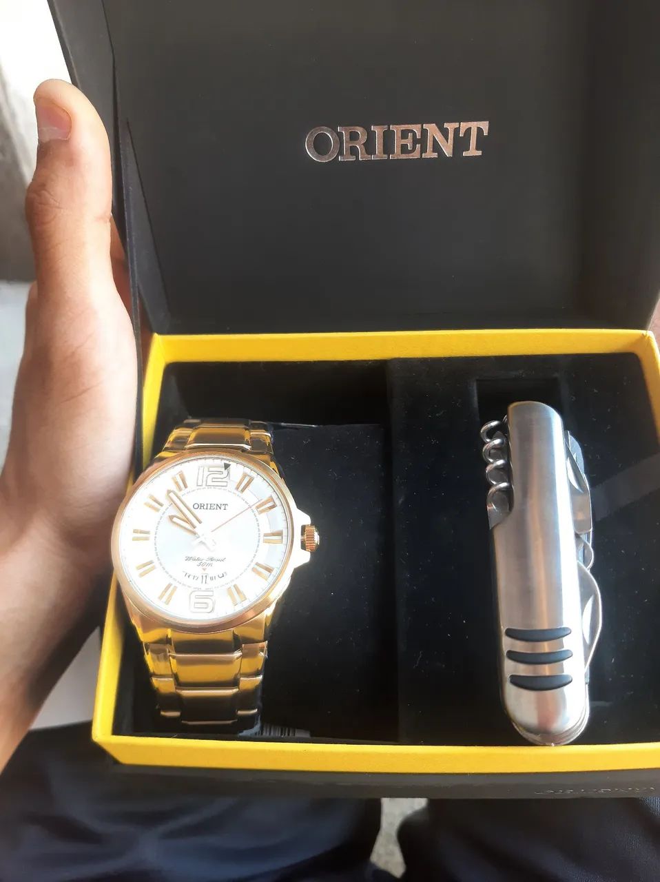 RELÓGIO ORIENT DOURADO - Foto 2