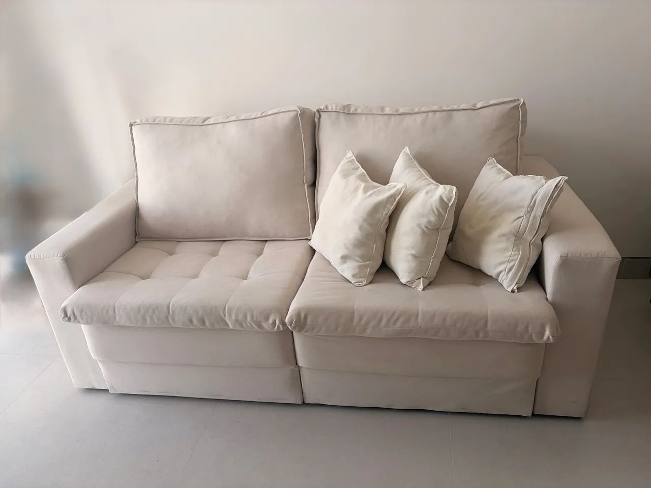 Sofá retrátil linho  - Foto 3