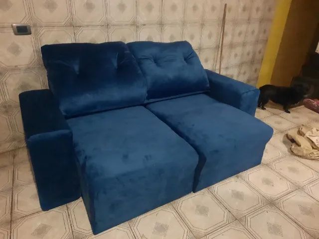 SOFA Retrátil 02 Lugares Reformado valor 700,00 - Foto 4