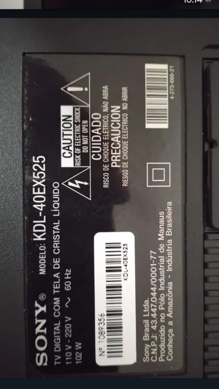 TV 40" Sony Bravia , funciona, tela display com defeito  - Foto 4