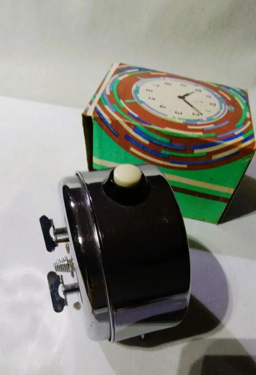 Relógio Despertador à corda de Mesa Schattan Supermax. - Foto 5