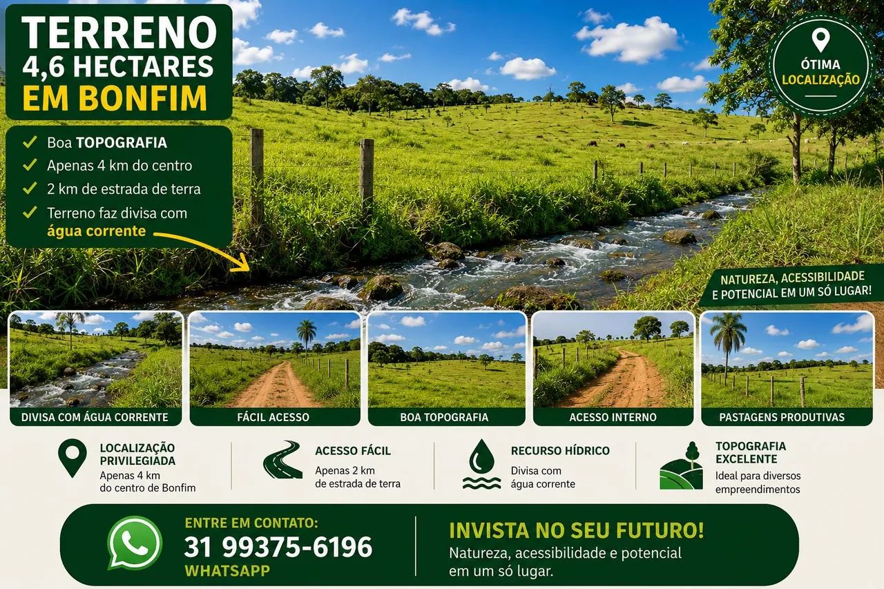 TERRENO 4.6 HC EM BONFIM 