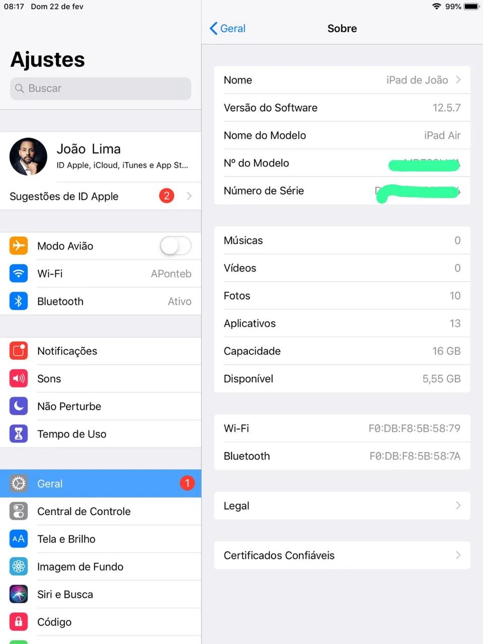 iPad Air 1a Geração 2012 space Gray 16GB Usado - Foto 4