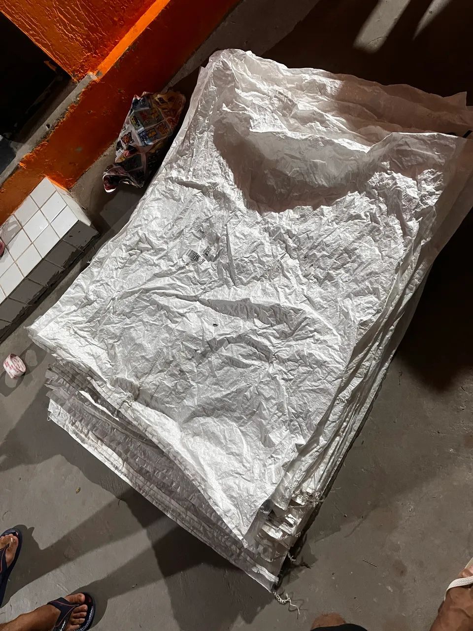 Saco de estopa de nylon, 100 cm x 100 cm