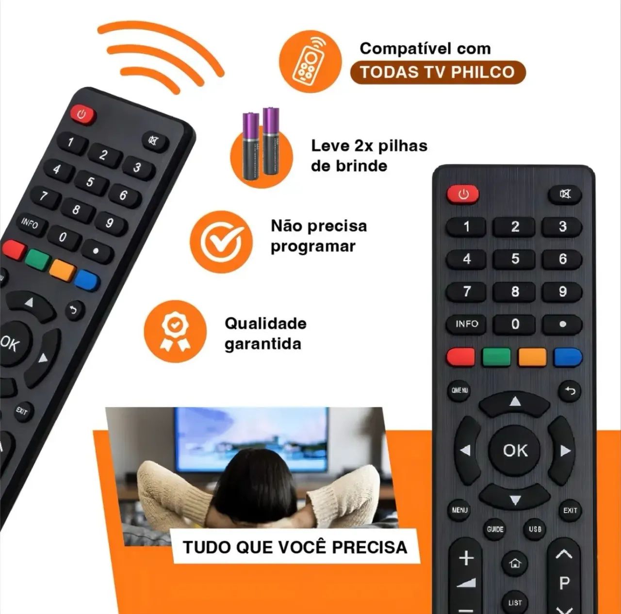 Controle TV Philco  - Foto 2