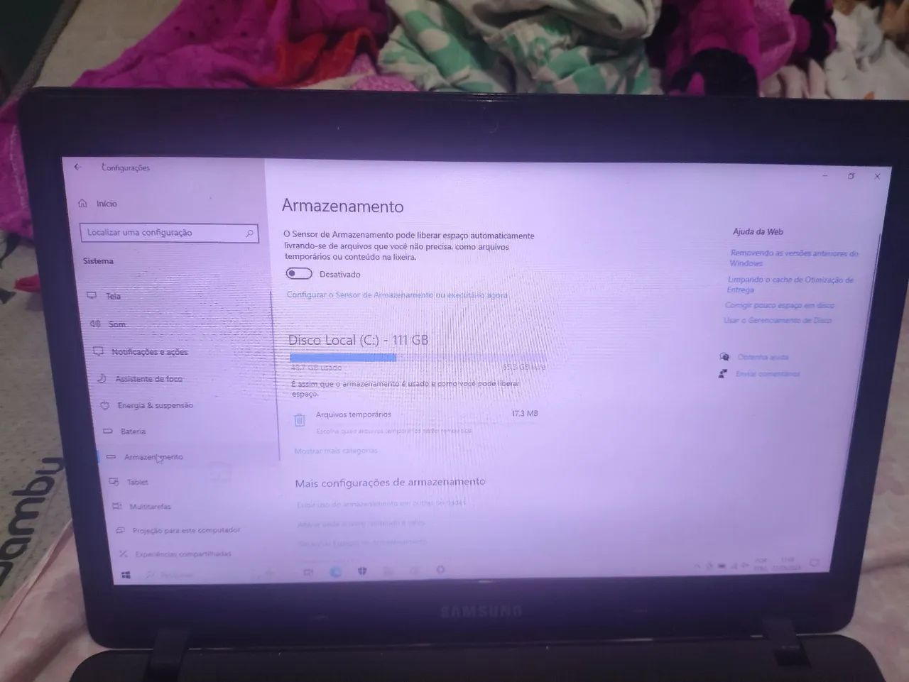 Notebook Samsung 