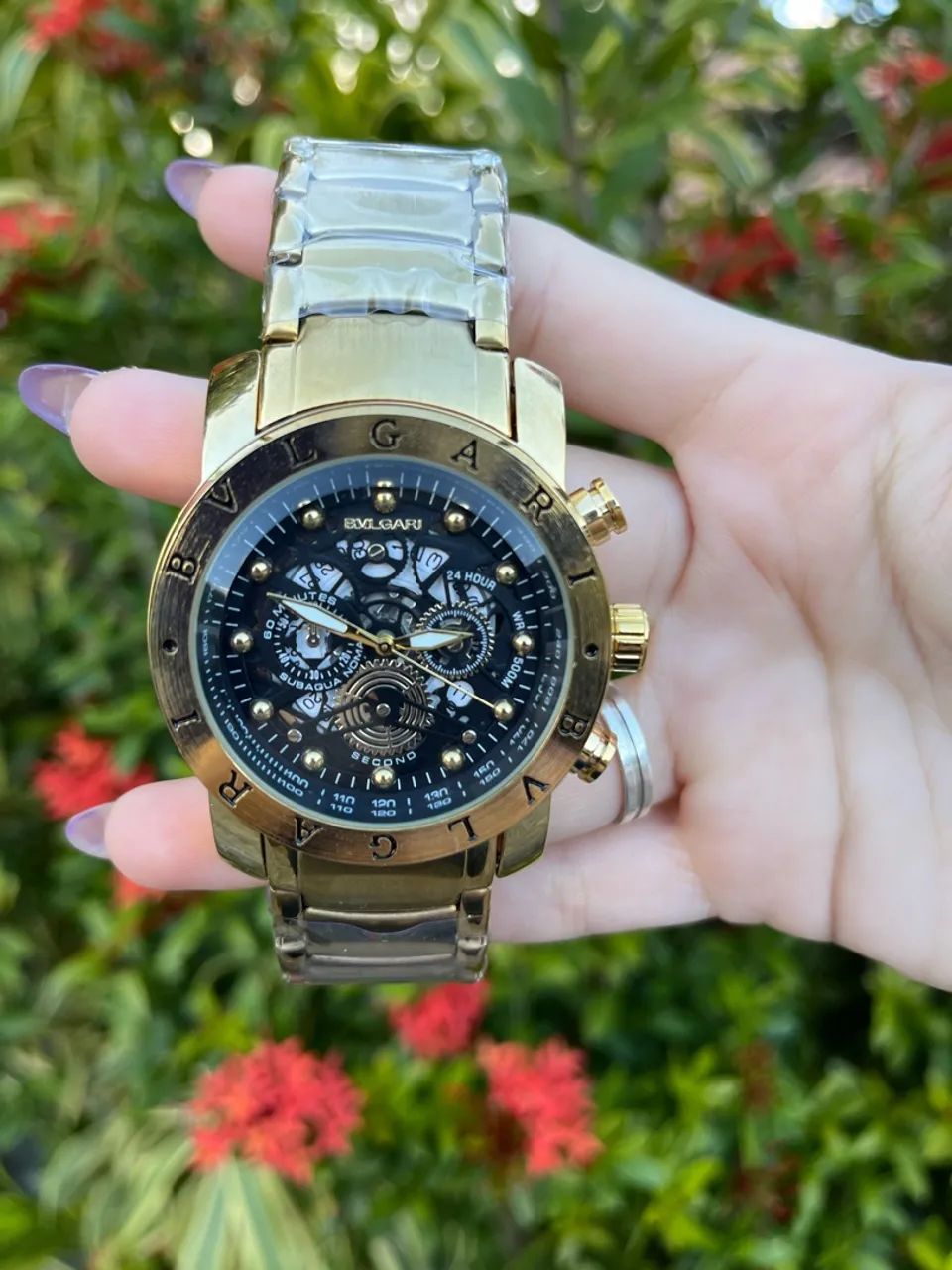 BVLGARI PEROLADO COM FUNDO DE VIDRO  - Foto 5