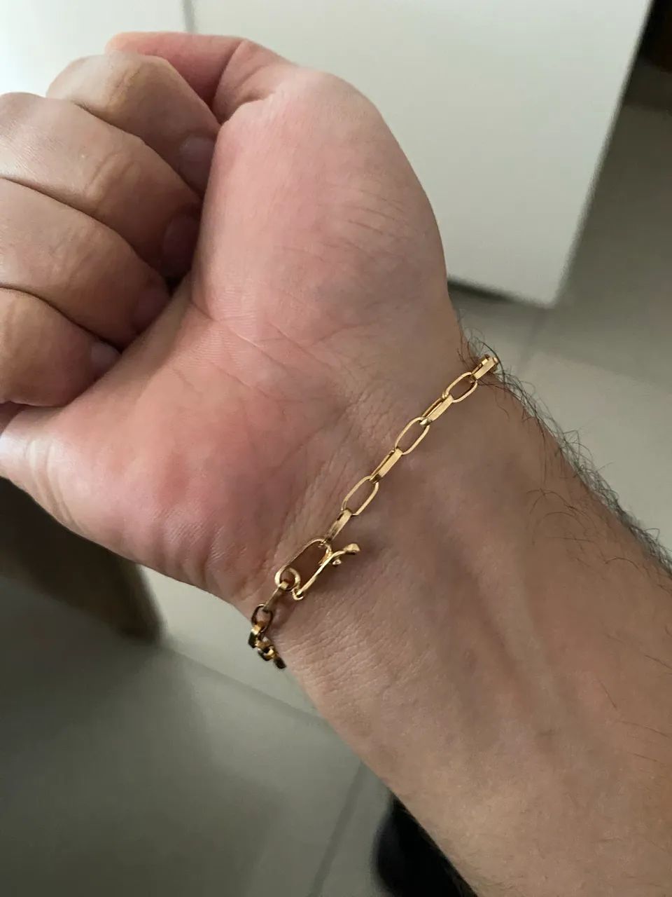 Pulseira tijolinho ouro 18k 