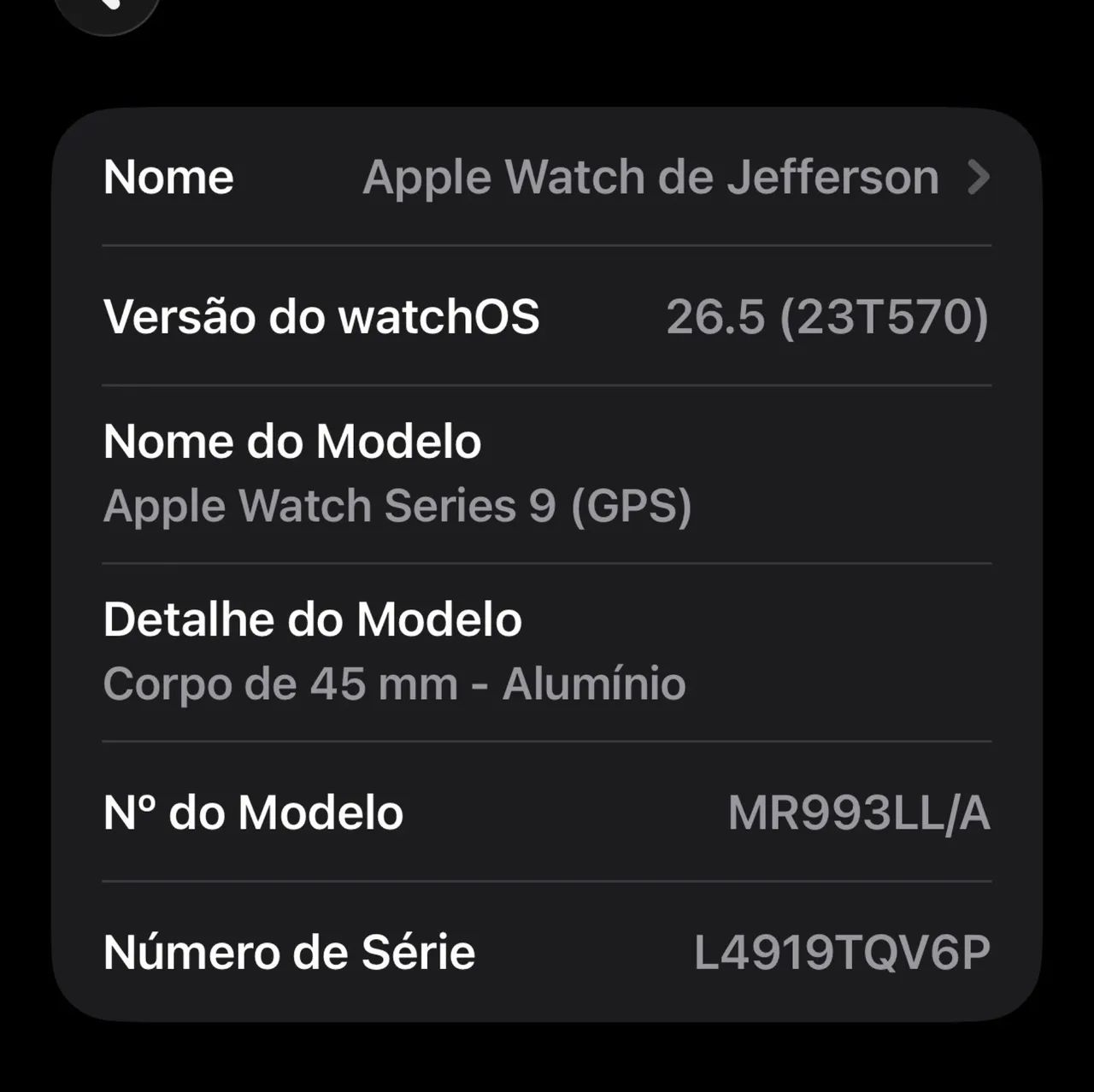 Relógio Apple Watch série 9 GPS 45mm  - Foto 4