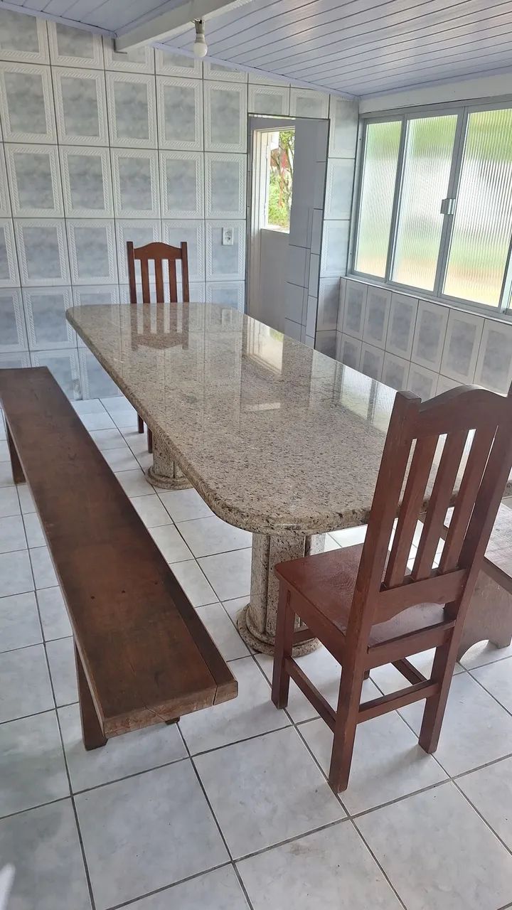 Bancos de madeira maciça  - Foto 2