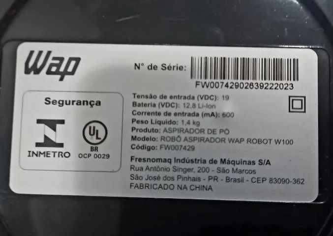 Robô aspirador de pó WAP ROBOT W100 - Varre, aspira e passa pano - Foto 2