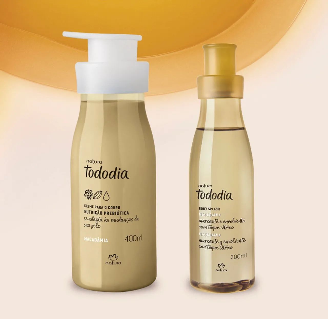 Kit macadamia natura todo dia body splash+hidratante 