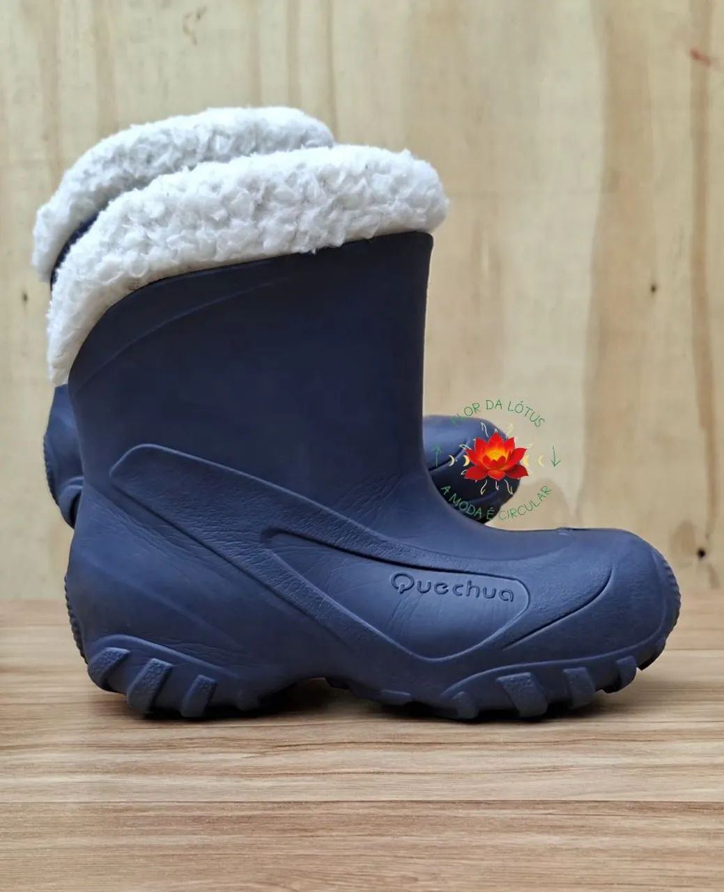 Bota Galocha Térmica Infantil Quechua Tam.32/33