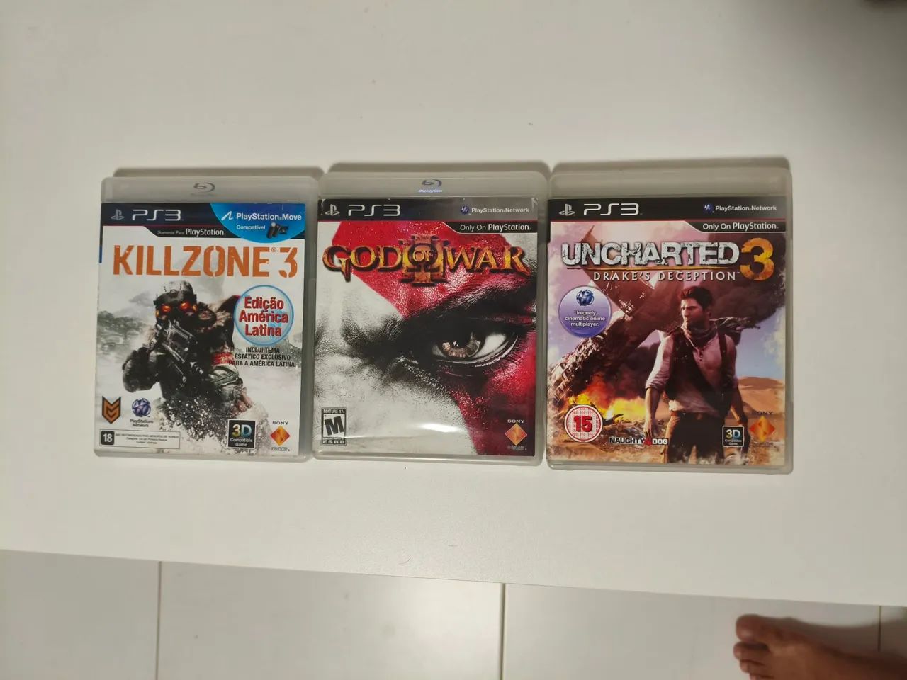 Jogos ps3 god 3 ,killzone 3, uncharted3 - Jogos de Vídeo Game