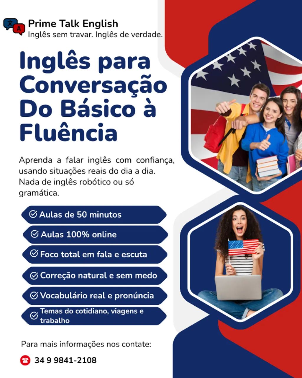 Aulas de Inglês - Conversação