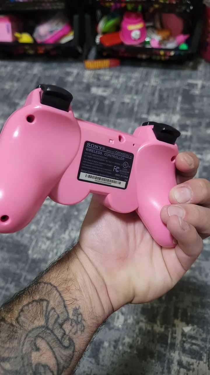 Controle ps3 rosa - Foto 3
