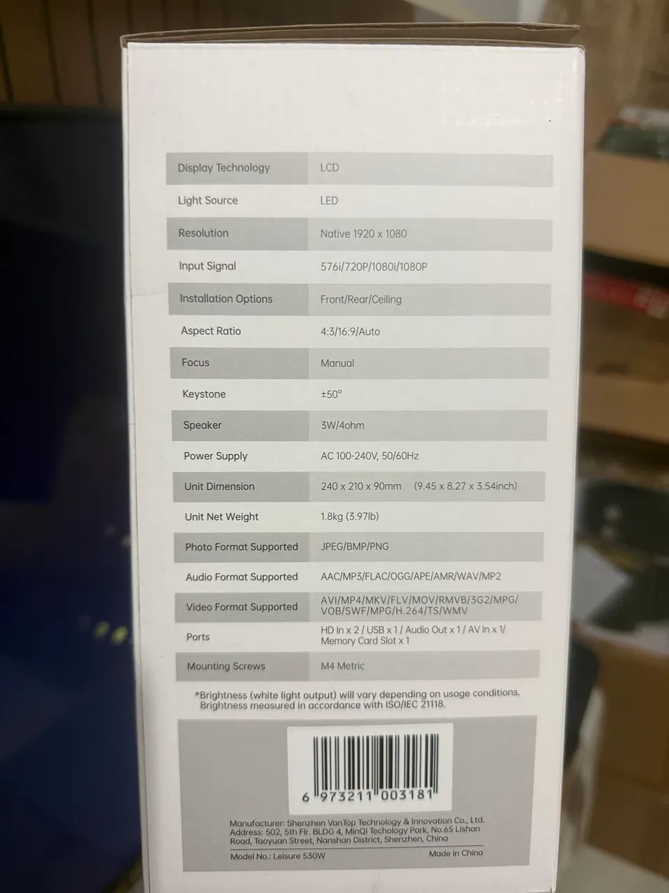 Projetor Vankyo Leisure E30t Wifi Full Hd 1080p - Foto 3