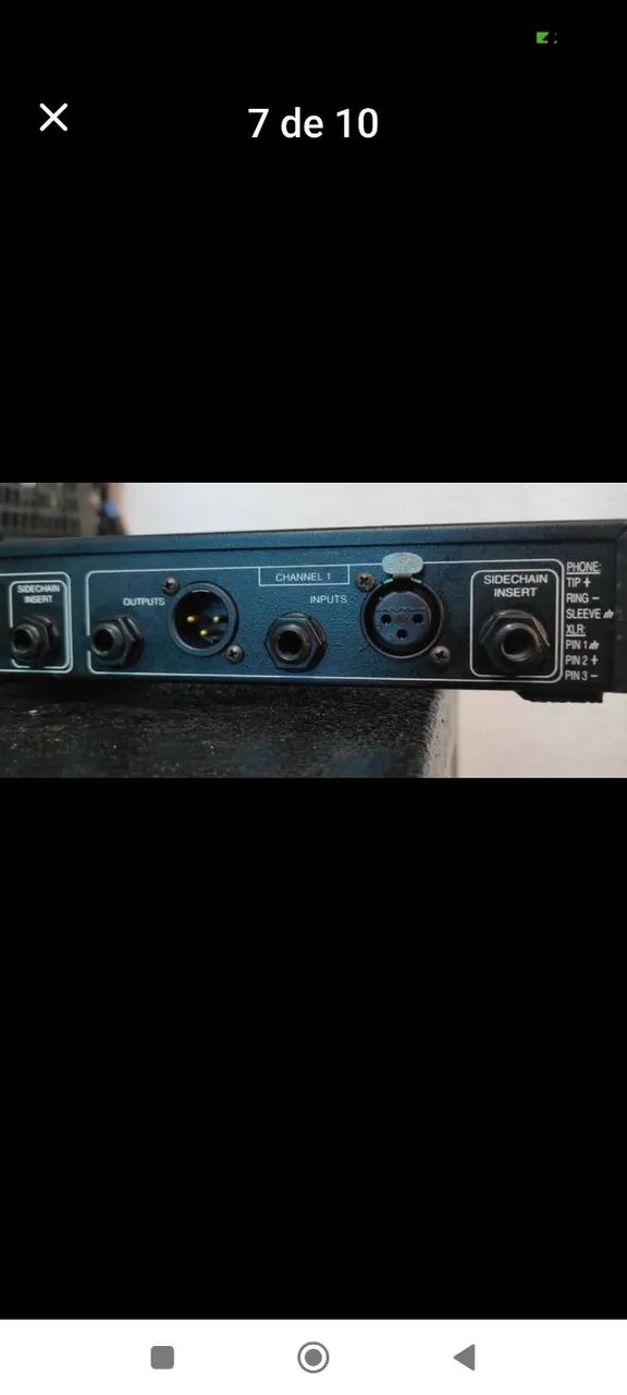 compressor DBX 166A novissimo XLR 110V qualidade imcomparavel dbx - Foto 2