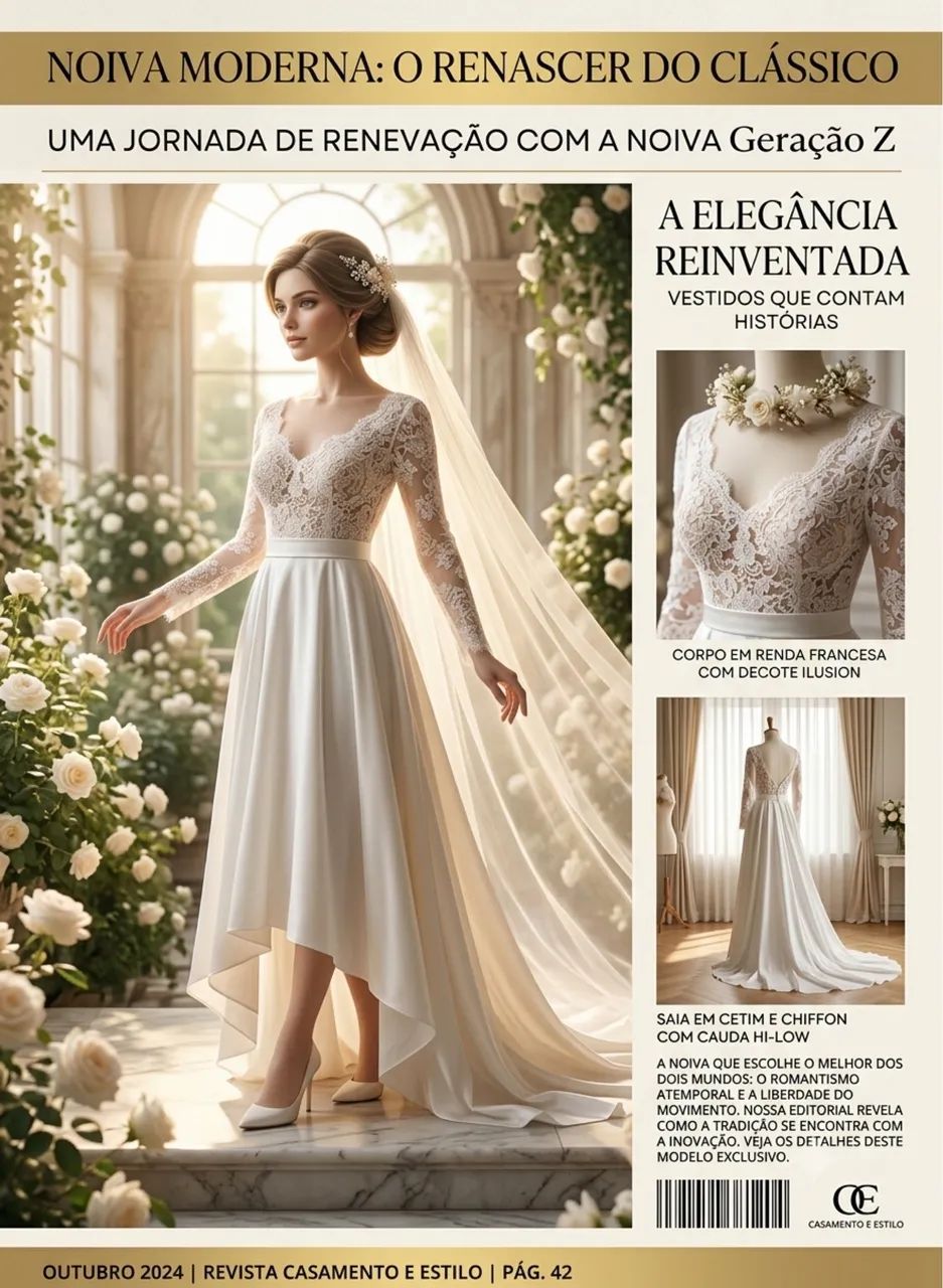 Vestido de Noiva (semi-novo)  - Foto 4