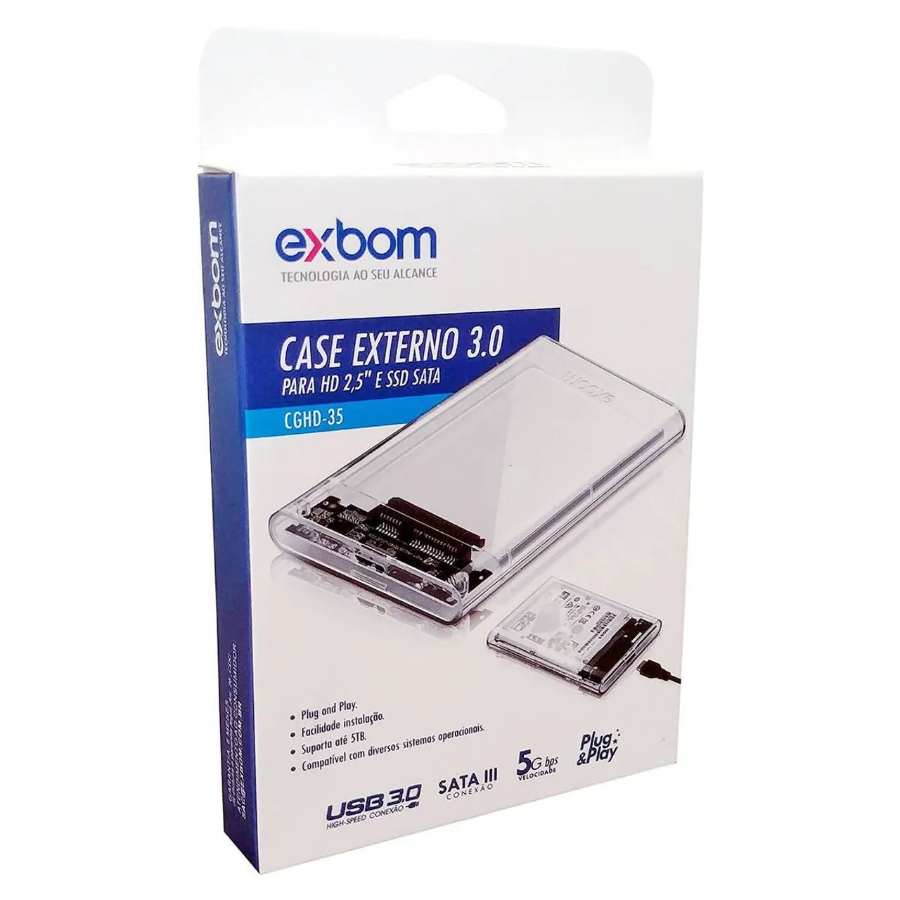 Maracanaú - Case Externo HD 2.5 e SSD Sata USB 3.0