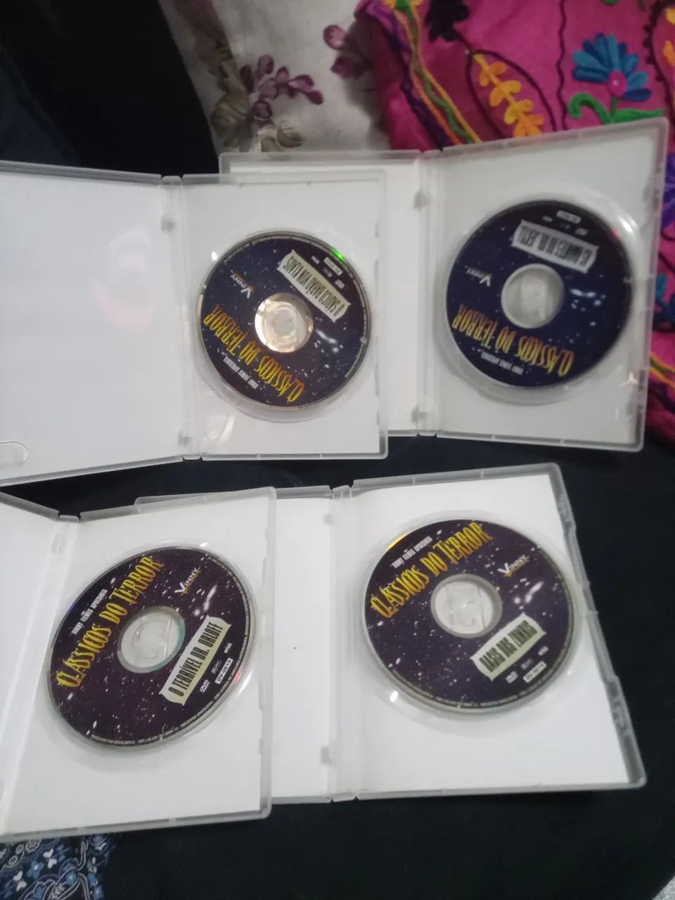 4 DVDs Clássicos do Terror Jekyll Orloff Von Klaus Oasis Zumbis