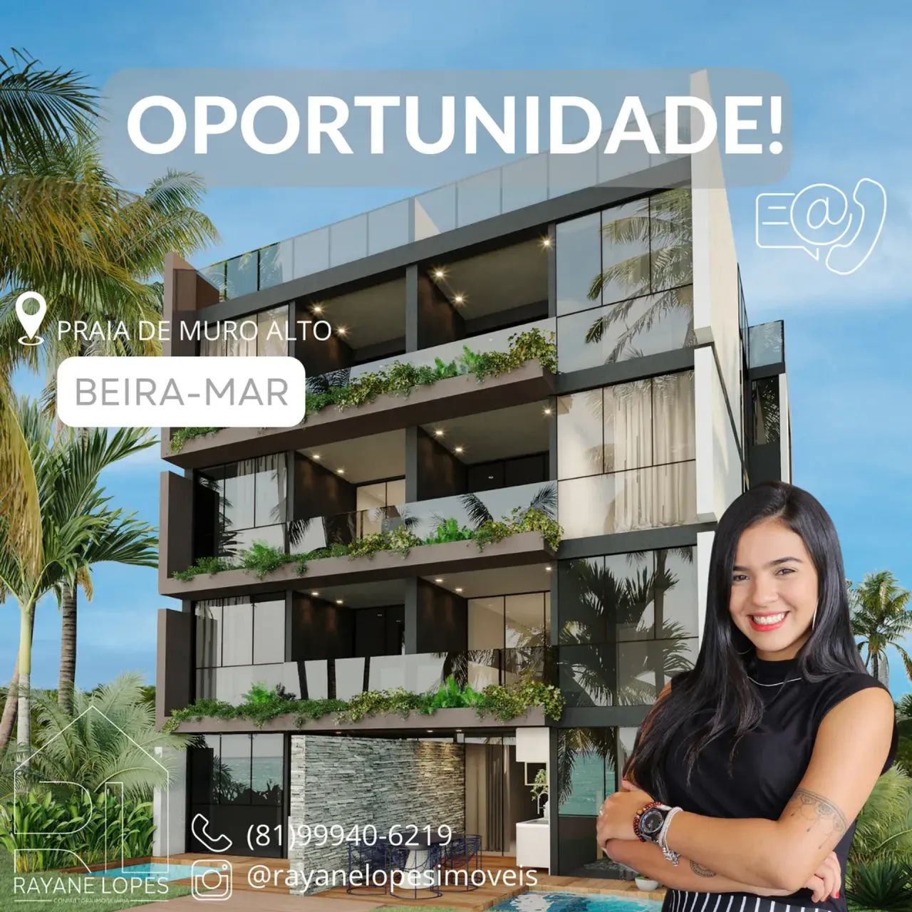 Cobertura 2 quartos em Muro Alto | Oportunidade