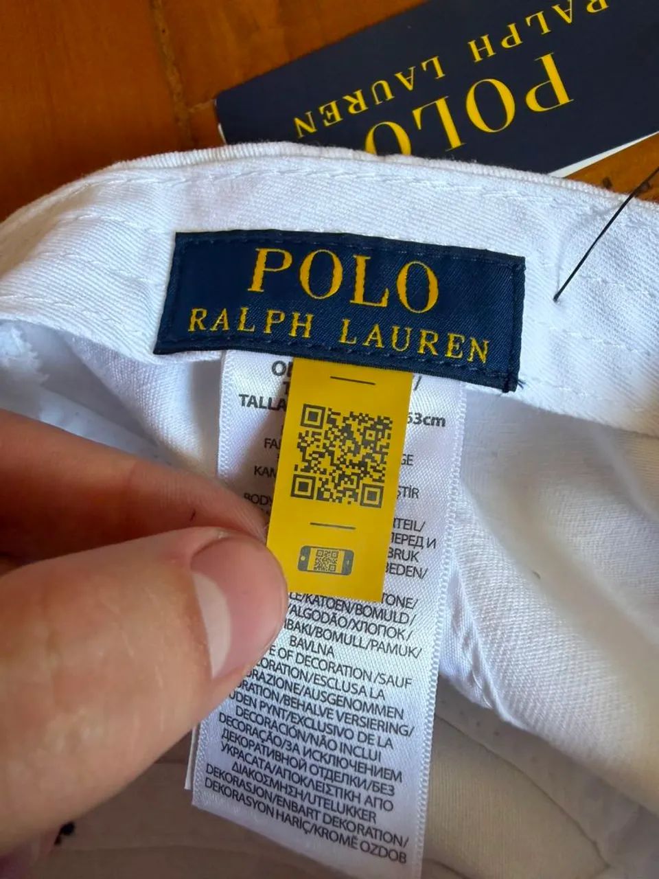 Boné Original Ralph Lauren Branco - Foto 5