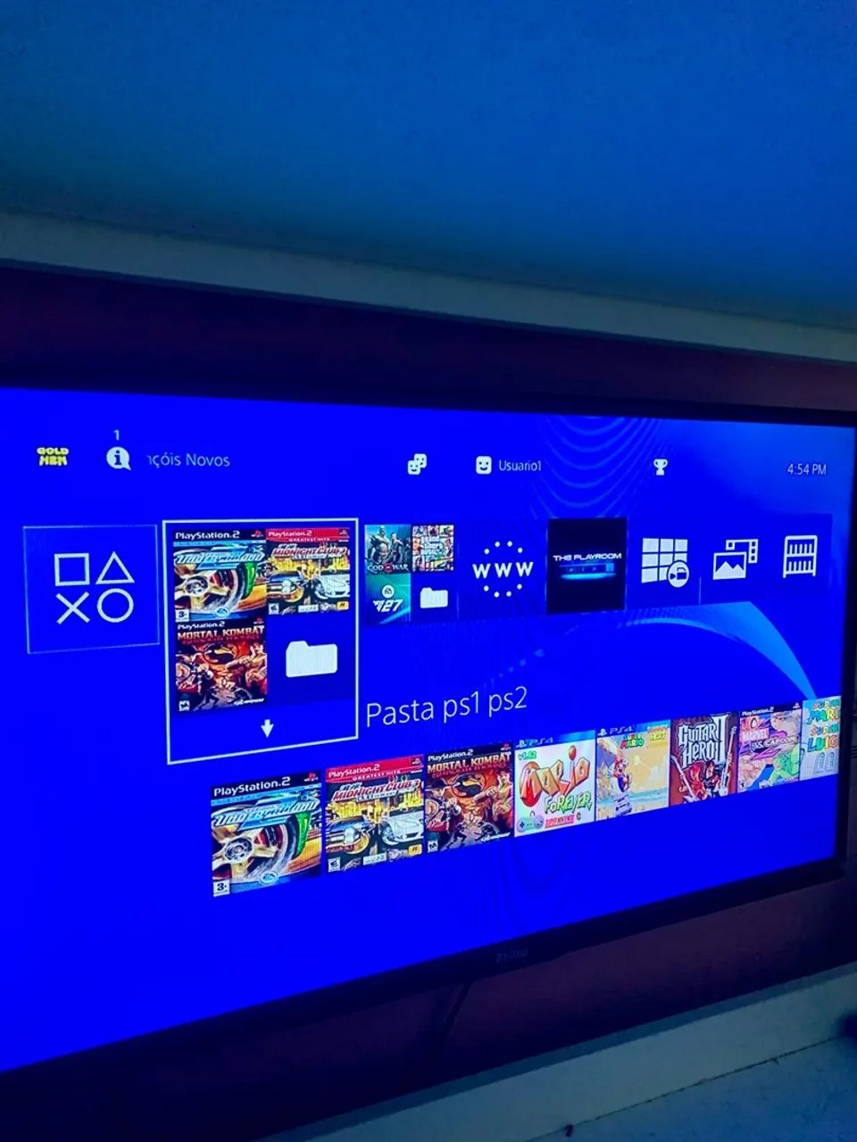 Ps4 fat desbloqueado 1tb c/ 37 jogos - Foto 3